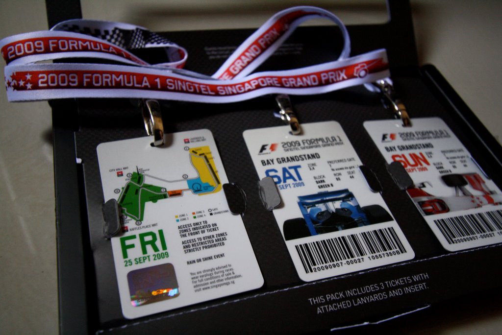 three days f1 tickets