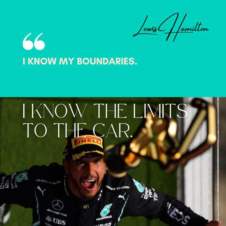 Lewis Hailton quotes