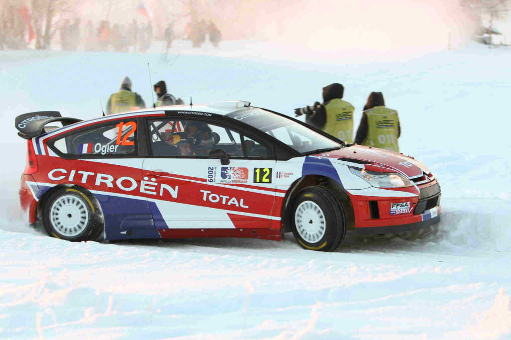 Sebastien Ogier and Julien Ingrassia WRC Rally Norway 2009 - Shakedown