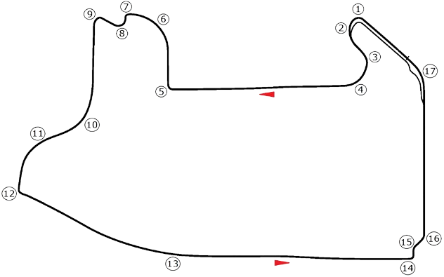 Las Vegas strip Circuit layout