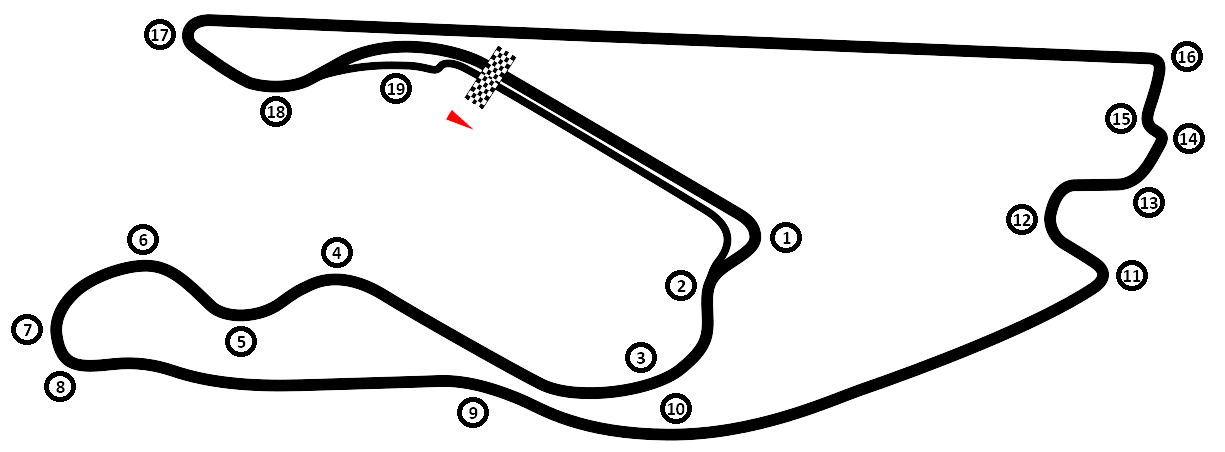 Miami circuit layout